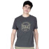 TSHIRT MEN COTT/POLY EVERLAST LUNGE BROWN M6 S CH