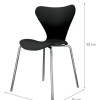 SILLA JACOBSEN - COLOR NEGRA SILLA JACOBSEN - COLOR NEGRA