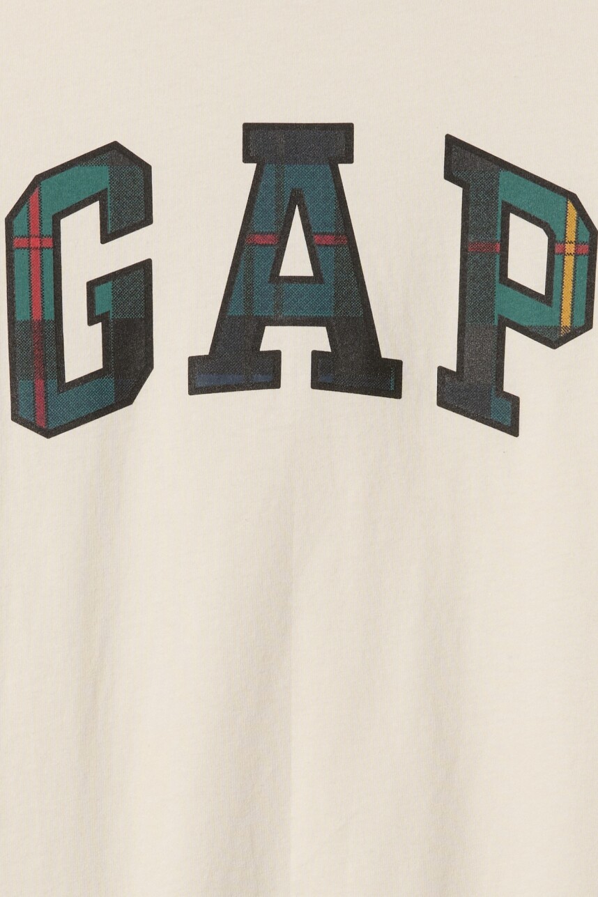 Remera Logo Gap Manga Larga Niño Chino Plaid