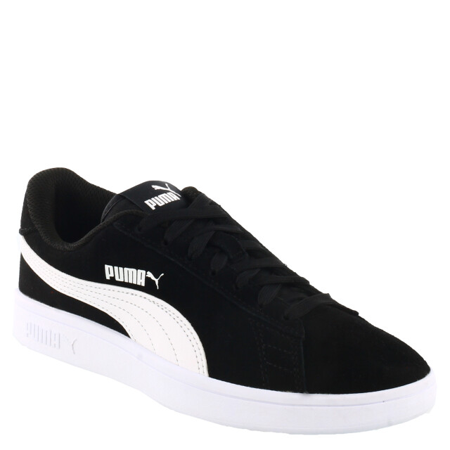 Championes de Niños Puma Smash V2 Jrs Negro - Blanco