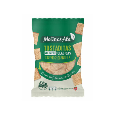 Tostaditas de arroz 120g Molinos Ala Tostaditas Molino Ala Clasicas