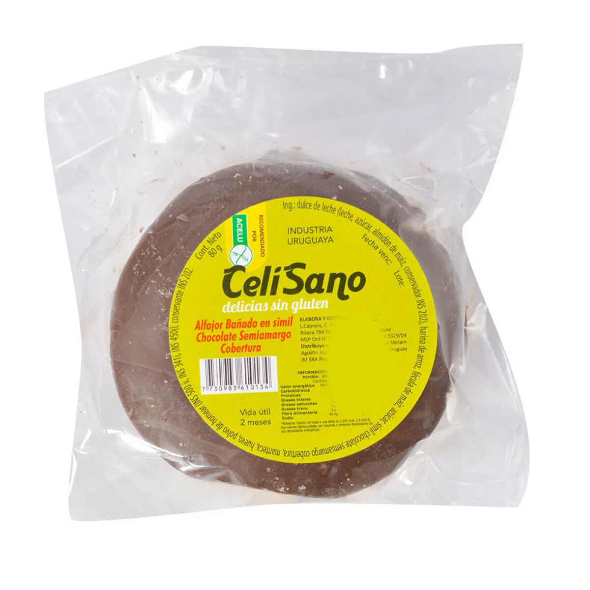 Alfajor de chocolate Celisano