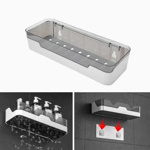 Estante organizador autoadhesivo 32x11.5x6.5cm Estante Organizador Autoadhesivo 32x11.5x6.5cm