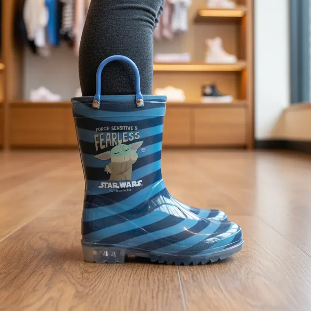 Botas de Lluvia Infantiles Baby Yoda Talle 24 al 29 