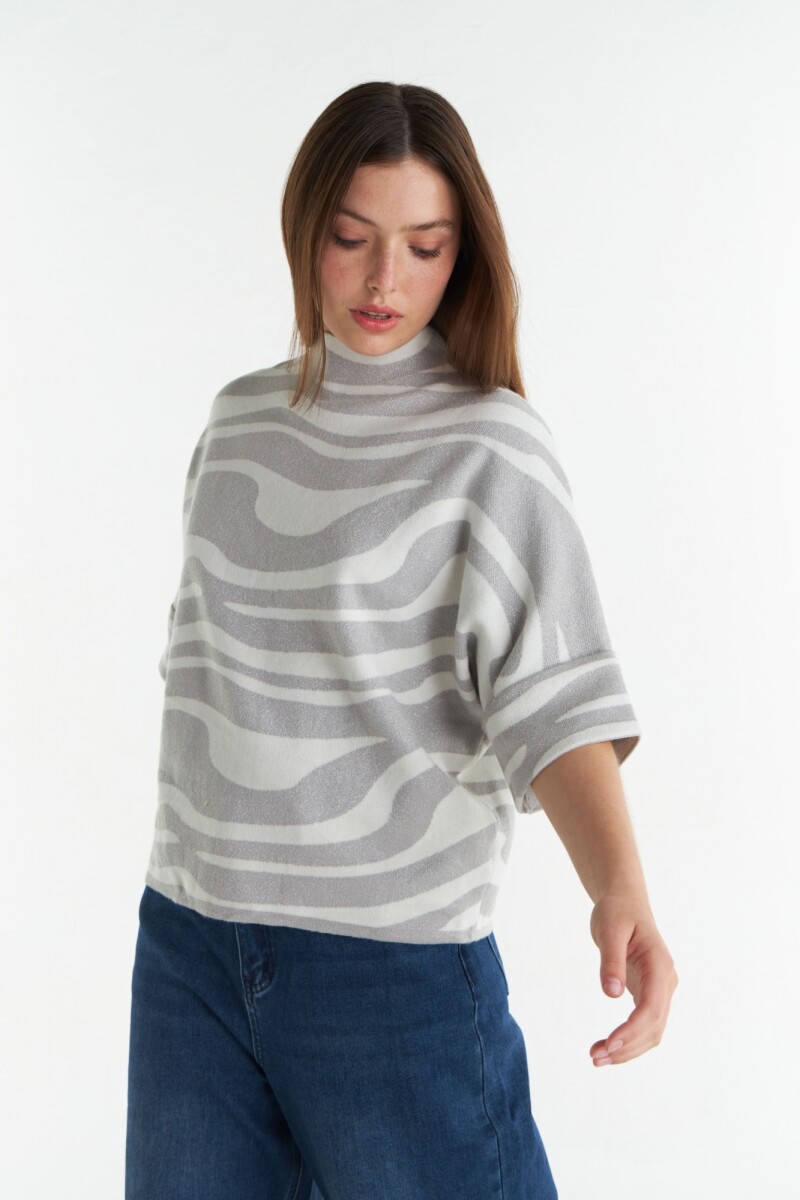 Sweater Andes Gris/Blanco