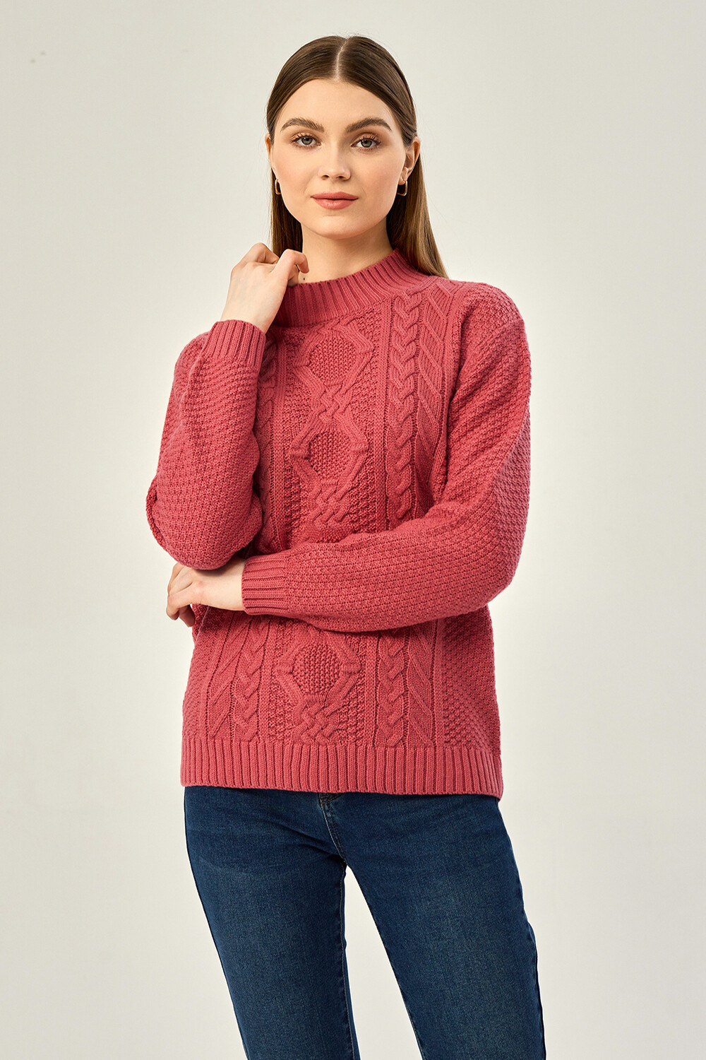 Sweater Aburi Rosa Oscuro