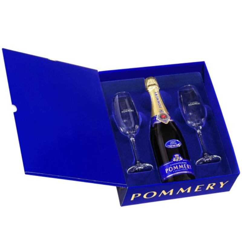 Pommery Brut Royal 750ml + 2 copas Pommery Brut Royal 750ml + 2 copas