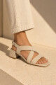 Sandalia cannes Beige texturado