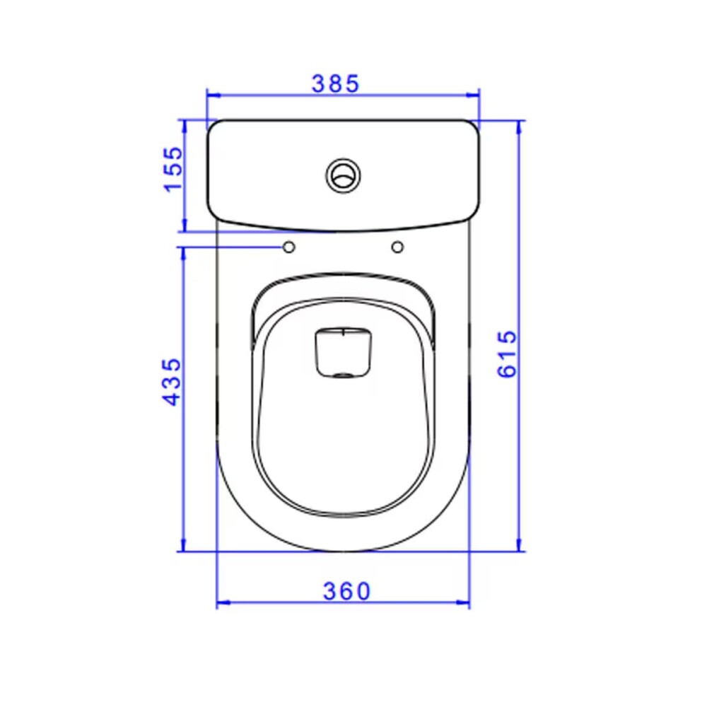 Inodoro con mochila VOGUE PLUS 25 cm doble descarga Inodoro Con Mochila Vogue Plus 25 Cm Doble Descarga
