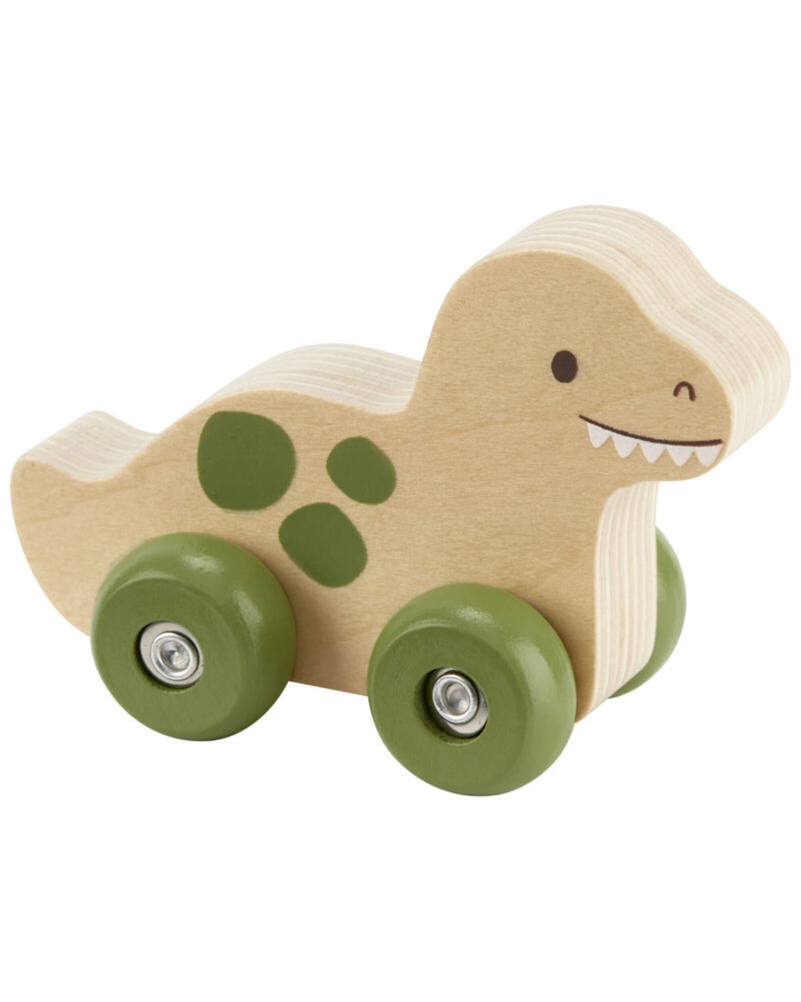 Dinosaurio de arrastre en madera Sin color