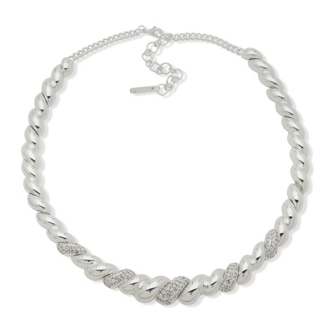 Nk 17In Twisted Collar Crystal
