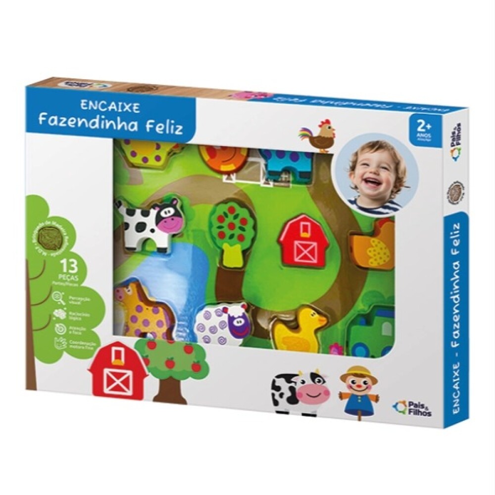 Juego animales de la granja madera P&F Juego animales de la granja madera P&F