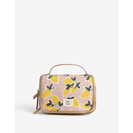 Portacosméticos Con Solapa Estampado Flores