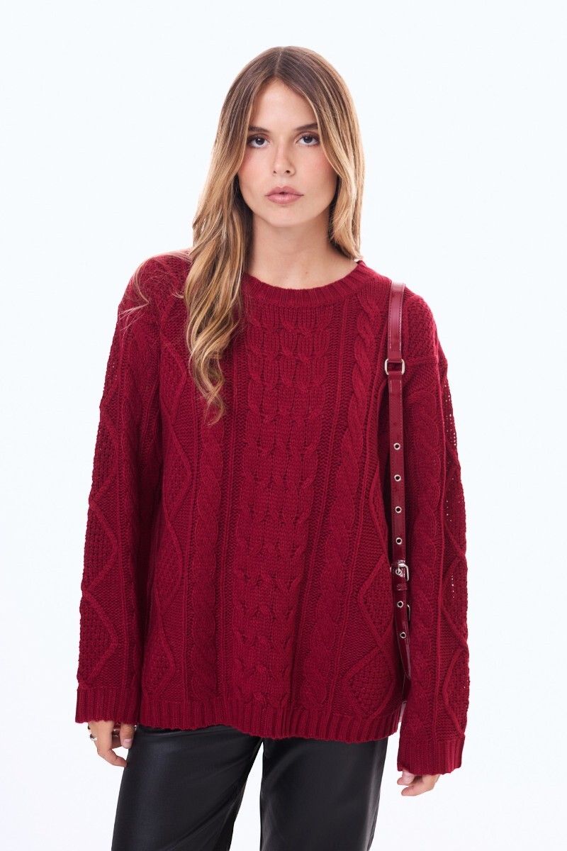 Buzo Tejido Garzón Rojo