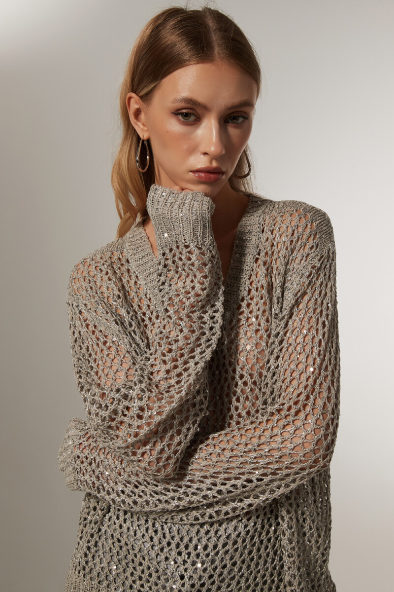Sweater Carrien - Plateado 