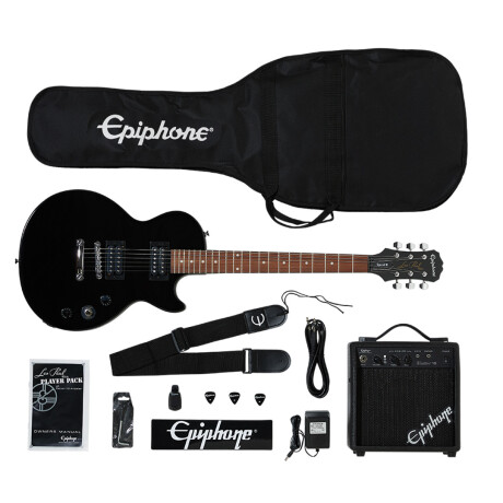 Pack Guitarra Electrica Epiphone Lp Negro Pack Guitarra Electrica Epiphone Lp Negro