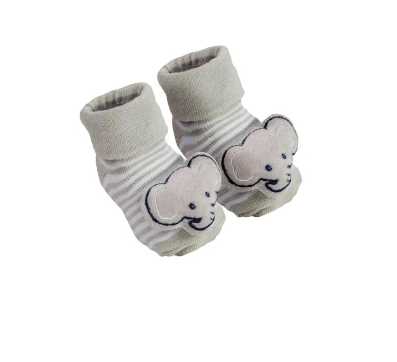 Medias con sonajero Anti deslizante BUBA - Gris 