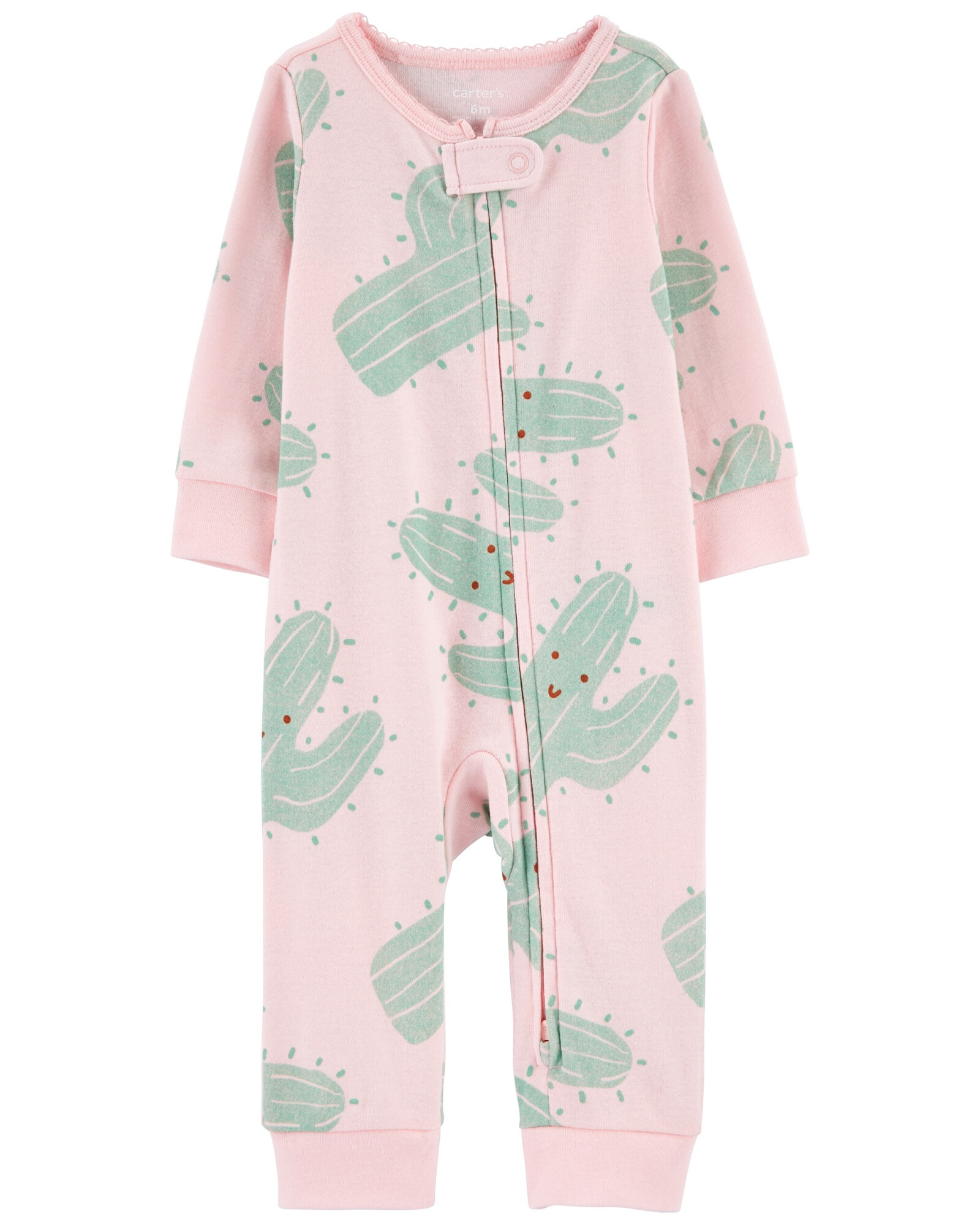 Pijama una pieza de algodón, diseño cáctus Sin color
