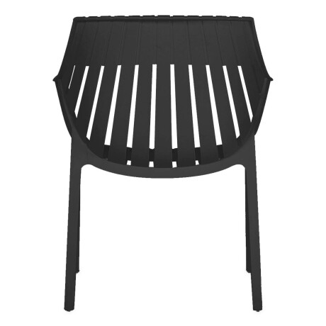 Silla Sillón Hilton Interior Exterior UV 150k Elegante Negro
