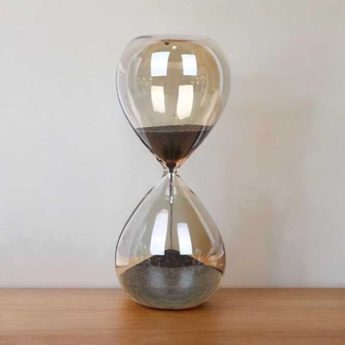 Reloj de Arena Deco Linea Golden 30 Minutos - Arena Negra 