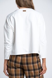 Remera Manga Larga Algodón Elastano Nacar