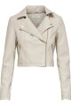 Chaqueta Gemma Cropped Efecto Piel Pumice Stone