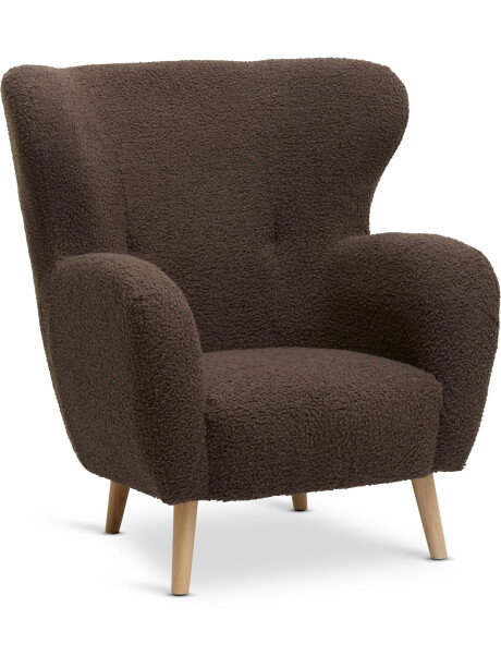 Sillón VILDSUND 1 cuerpo tela bouclé marrón Sillón VILDSUND 1 cuerpo tela bouclé marrón