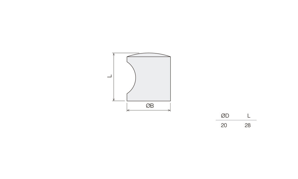 TIRADOR DH I-126 20mm blanco mate Tirador Dh I-126 20mm Blanco Mate