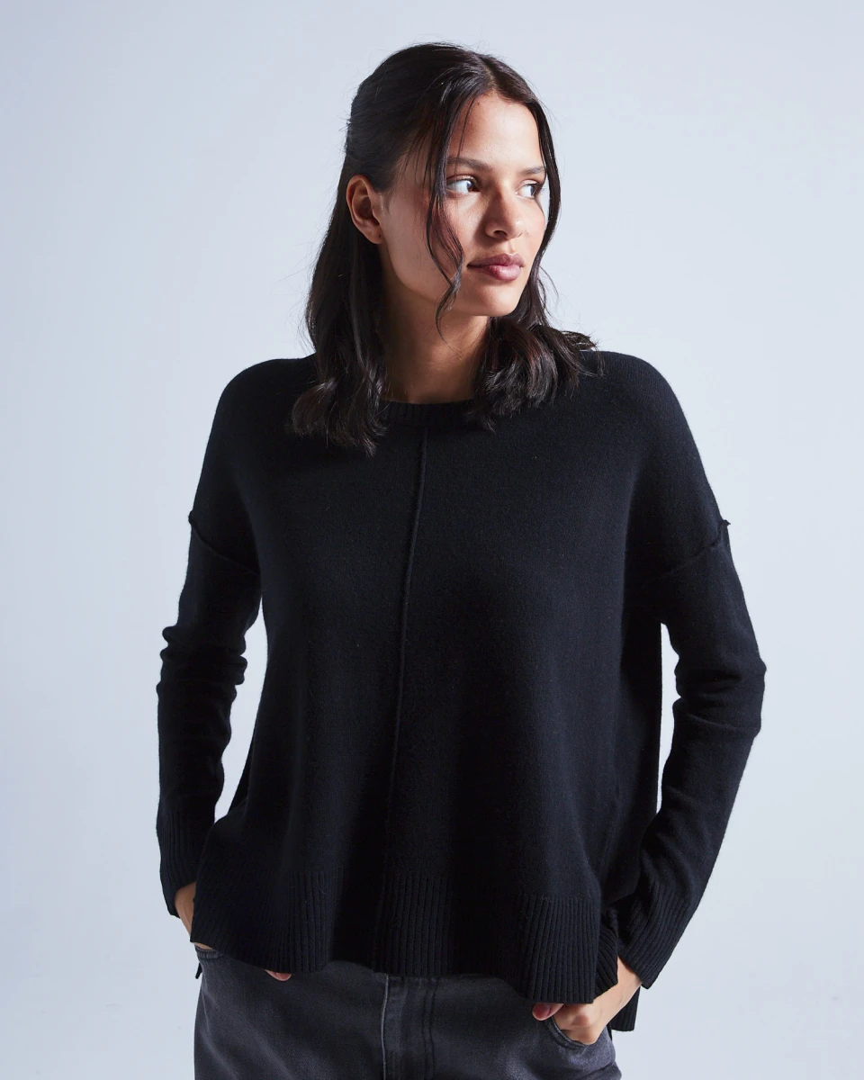 PULL COL ROND MANCHES LONGUES 