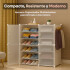 Zapatera Organizador Ropero Estanteria Con Puertas Zapatos Imback PLC001 Blanco Zapatera Organizador Ropero Estanteria Con Puertas Zapatos Imback PLC001 Blanco