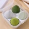 Set de Esponjas de Maquillaje con Estuche Verde
