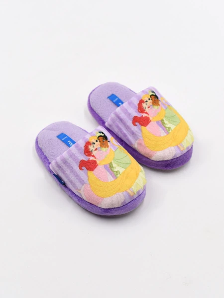 PANTUFLA INFANTIL DISNEY PRINCESAS LILA