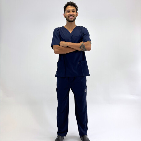 Set médico elastizado unisex Argon Azul marino