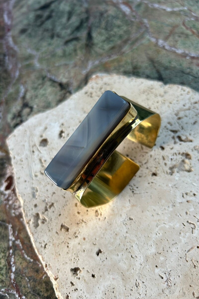 Stick Cuff Bronce - Gris