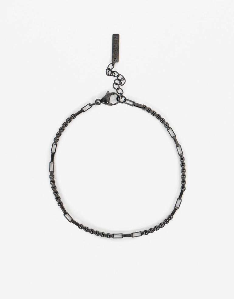 Pulseras Flexibles Metal Pulsera Acero Men´s Collection - Negro