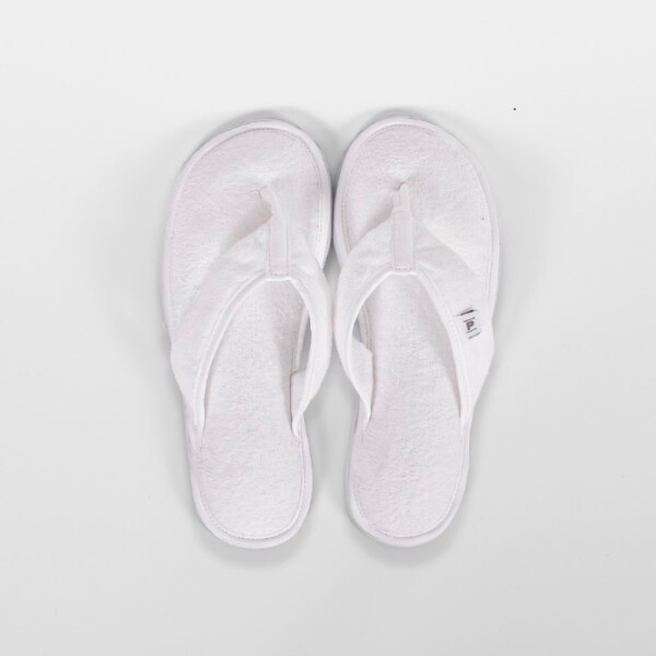 Zapatilla de Cama Velour Blanco M