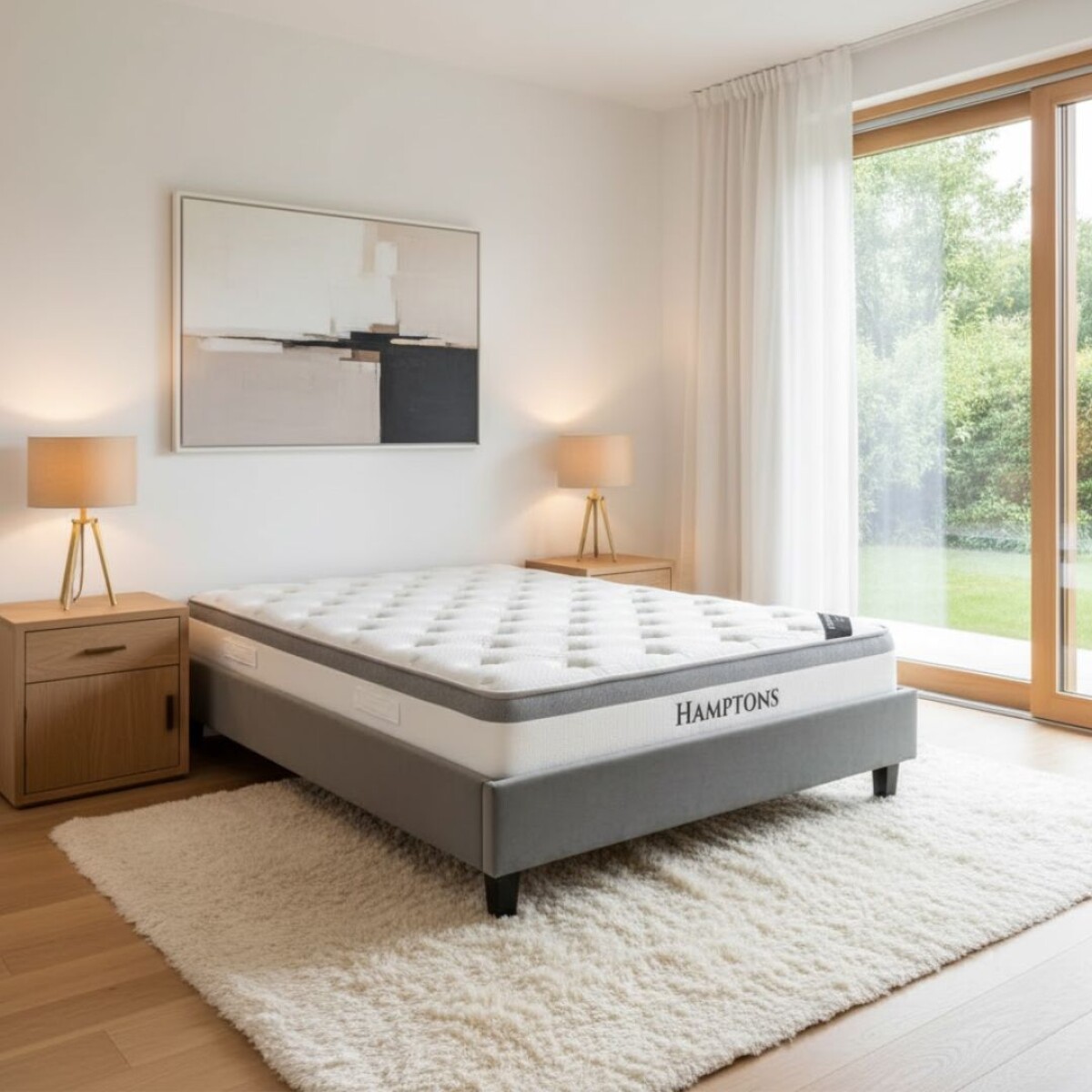 Sommier Queen Hamptons Hybrid Rhodium 