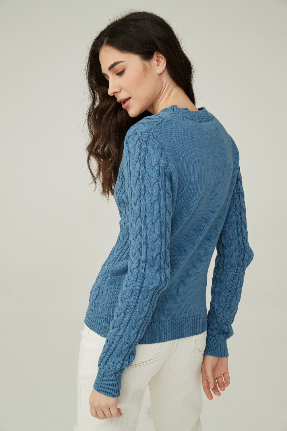 Sweater Teogonorio Azul Grisaceo