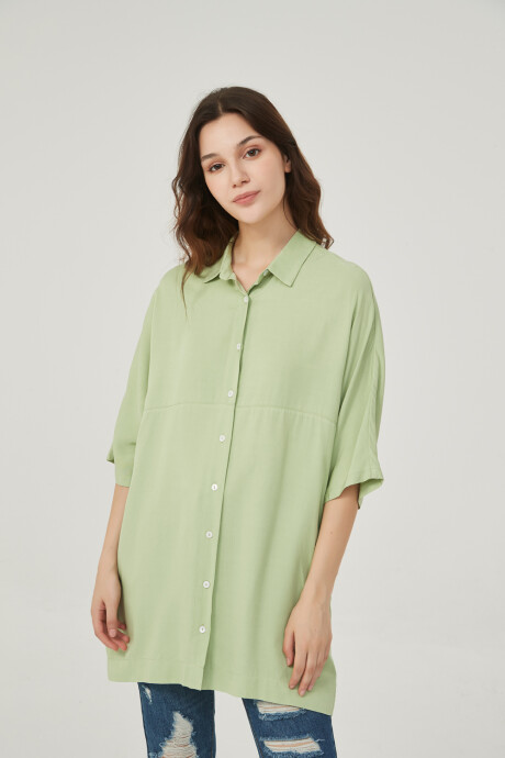 Camisa Ramadillas Verde Fluo