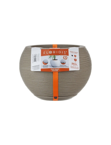 MACETA 27X24CM FLORENCA SISAL EFECTO PIEDRA BEIGE MACETA 27X24CM FLORENCA SISAL EFECTO PIEDRA BEIGE