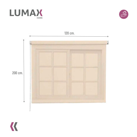 Cortina Roller Rustica Lumax 1.2x2.0mts Beige