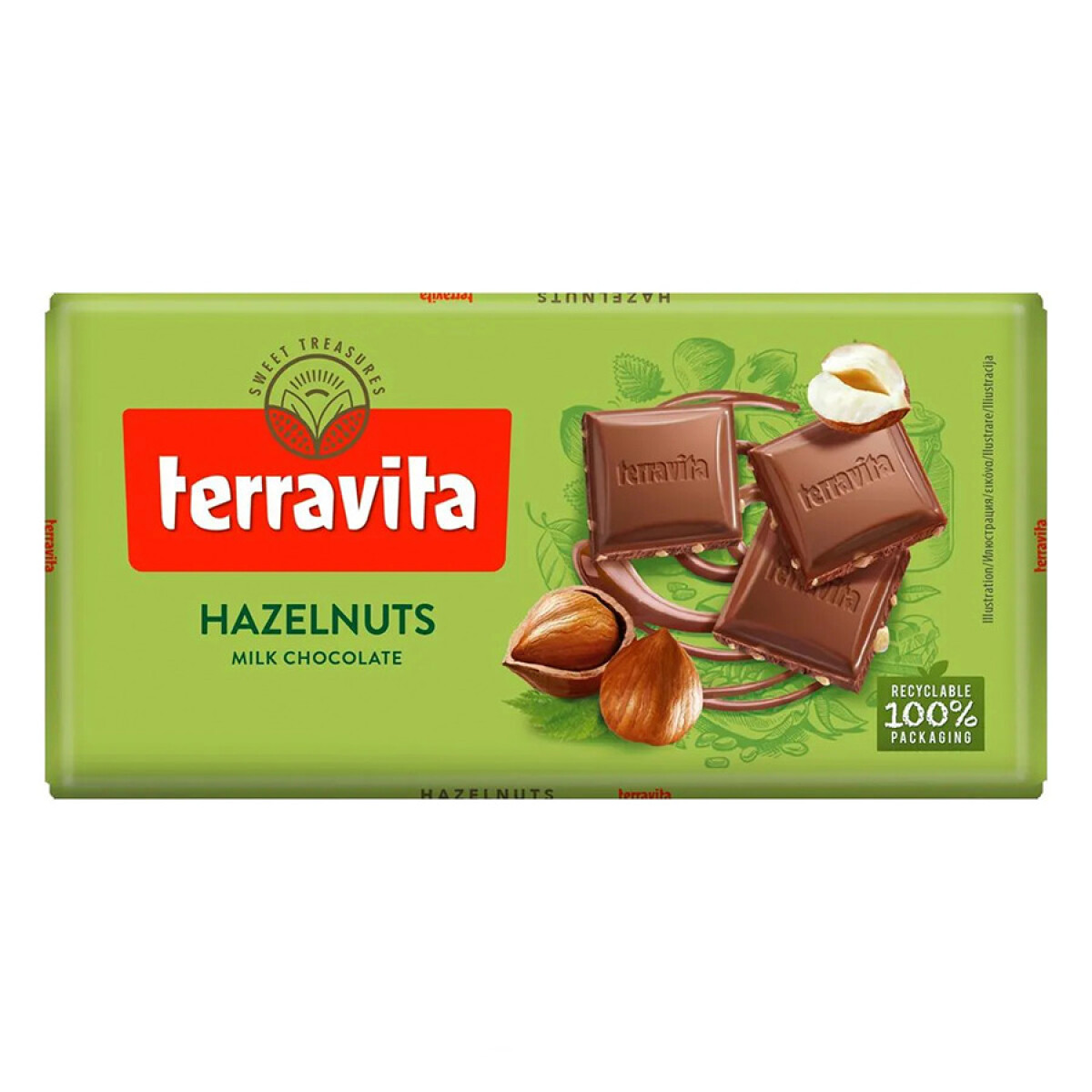 Chocolate Terravita con Leche y Avellanas 100 G 