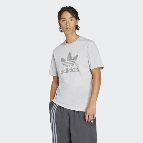 Remera Adidas Adicolor Trifolio Gris