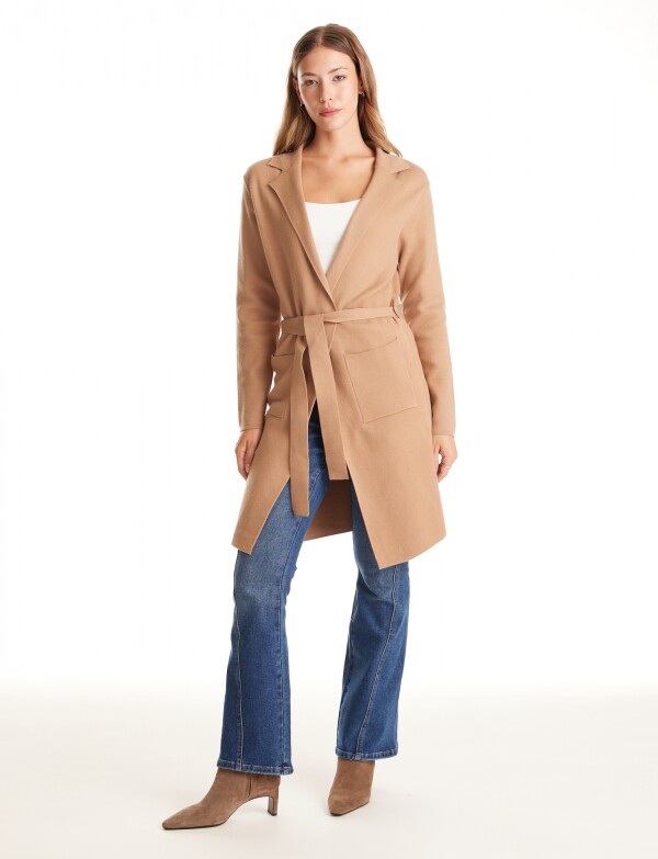 Chaqueta De Punto TOSTADO