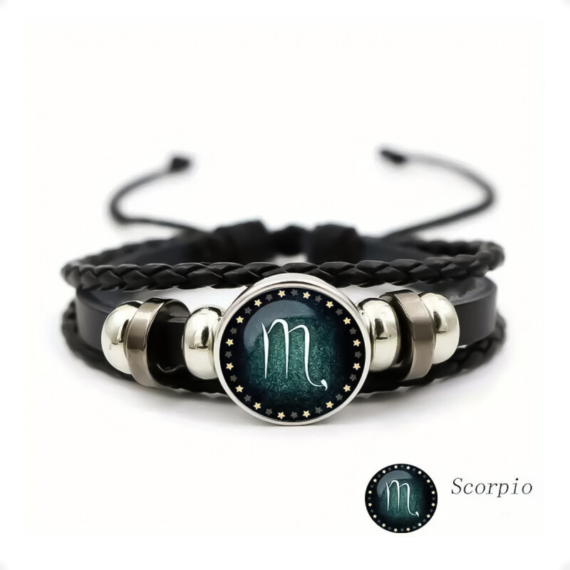 Pulsera De Signo del Zodiaco Escorpio Pulsera De Signo del Zodiaco Escorpio
