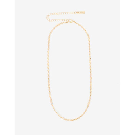 Set De Collares Cadena Metal Dorado