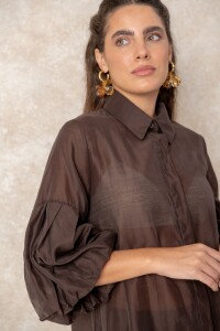 CAMISA BAHIANA Chocolate