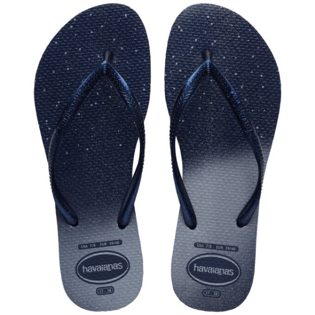 Sandalias de Mujer Havaianas Slim Gloss Azul Marino - Azul Marino
