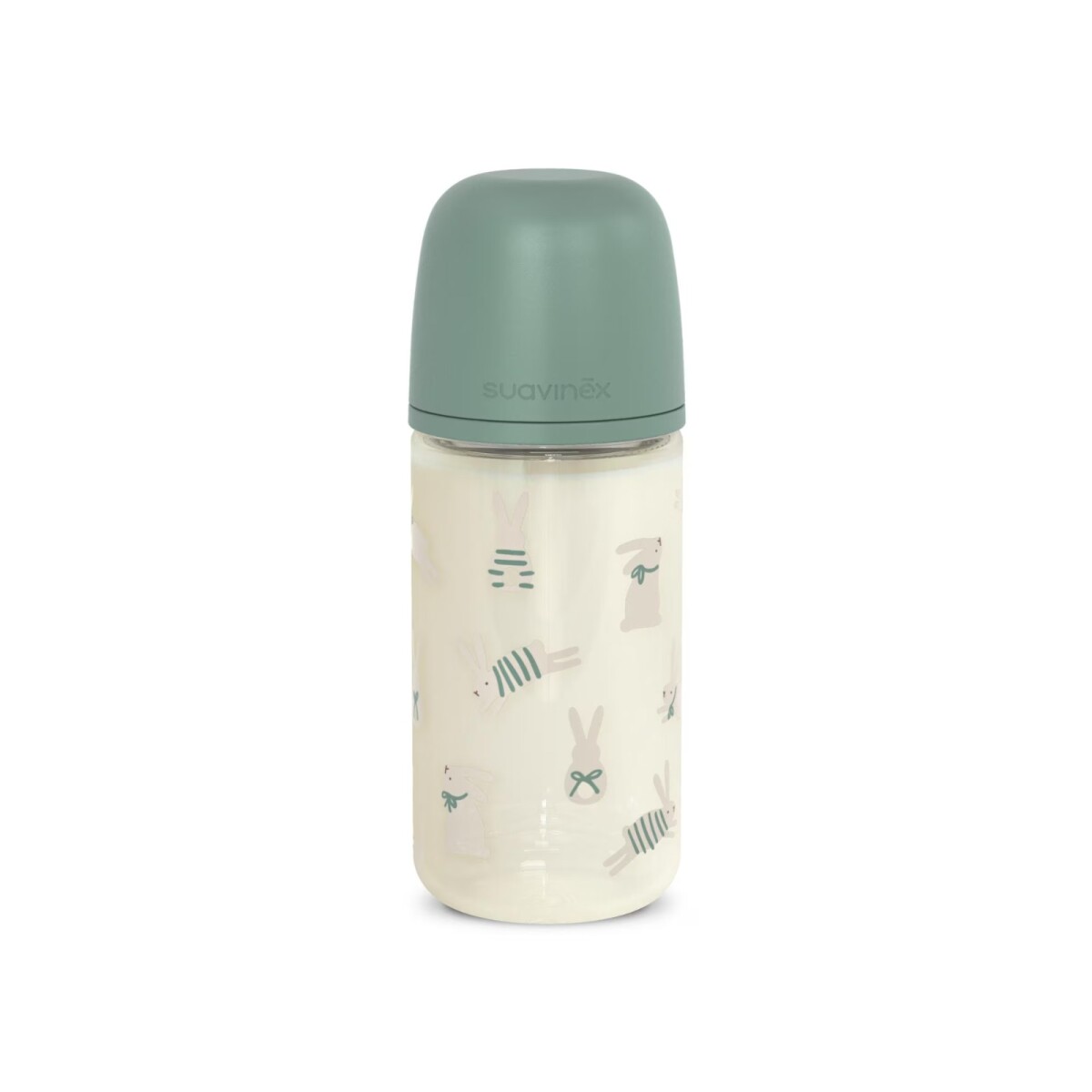 Biberon vidrio Wonder Suavinex 240 ml - conejo verde 