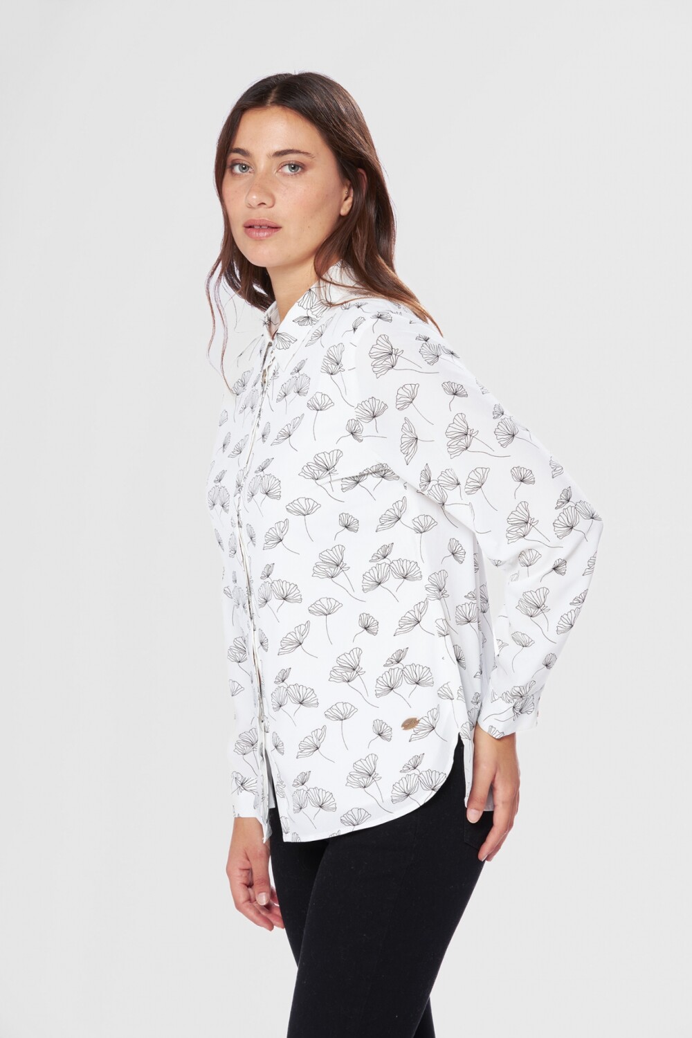 BLUSA ESTAMPADA Blanco